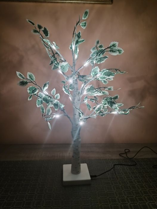 NOWA Lampka nocna LED drzewko Brzoza USB