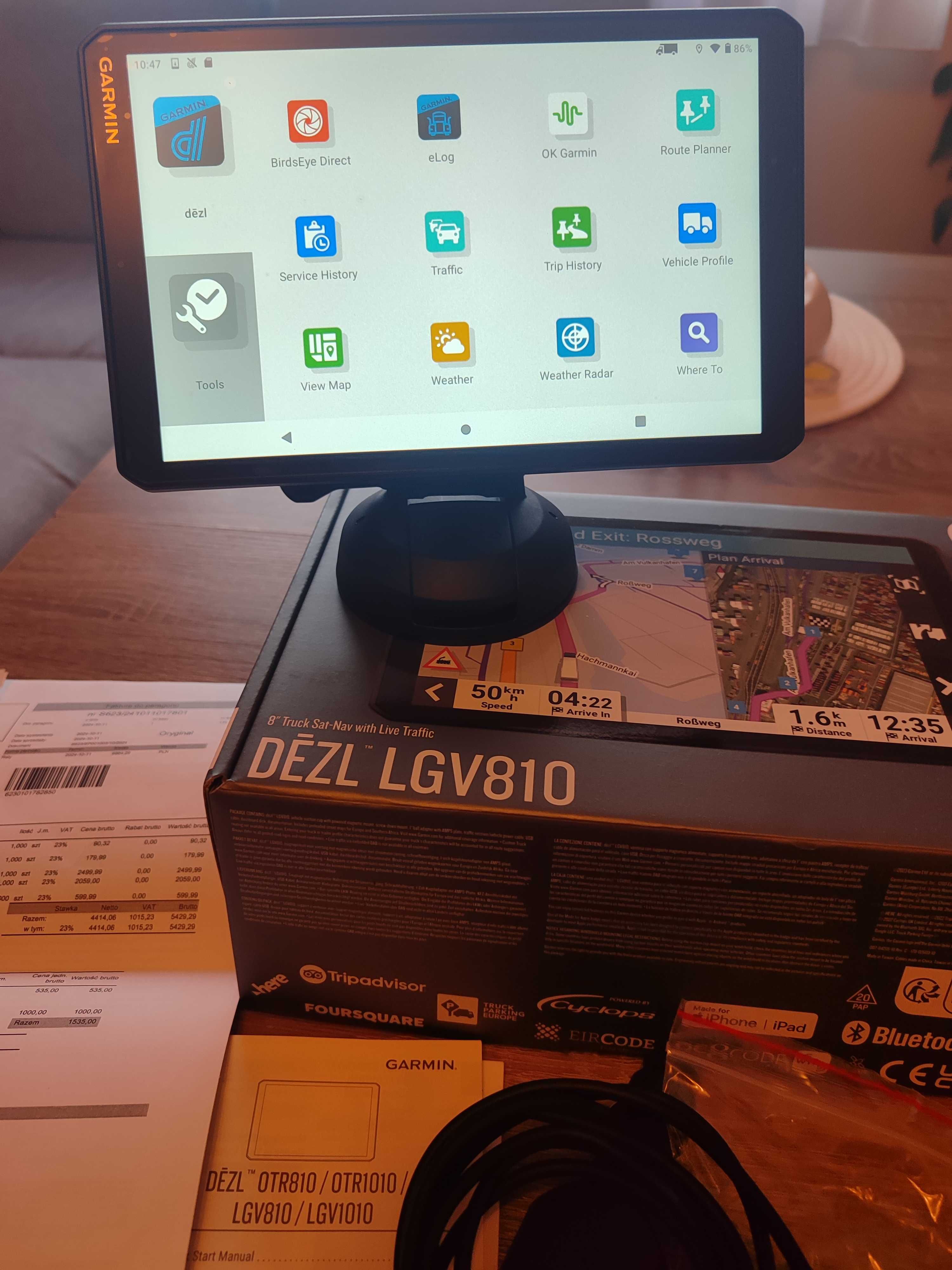 GARMIN DEZL LGV810 - gwarancja długo, doposażona