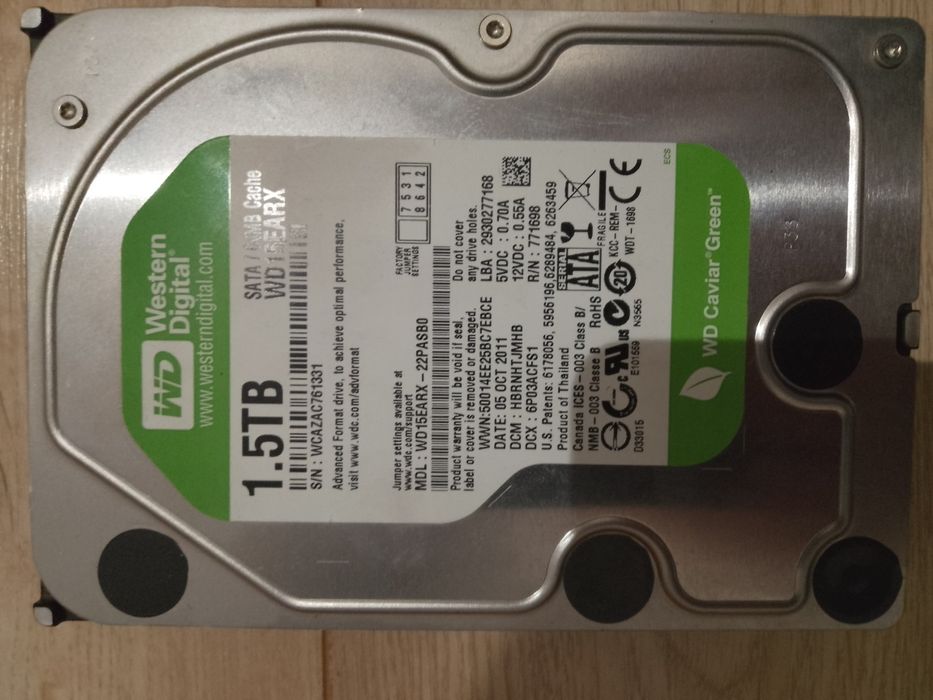 Dysk twardy HDD 3.5 WD 1.5 tb