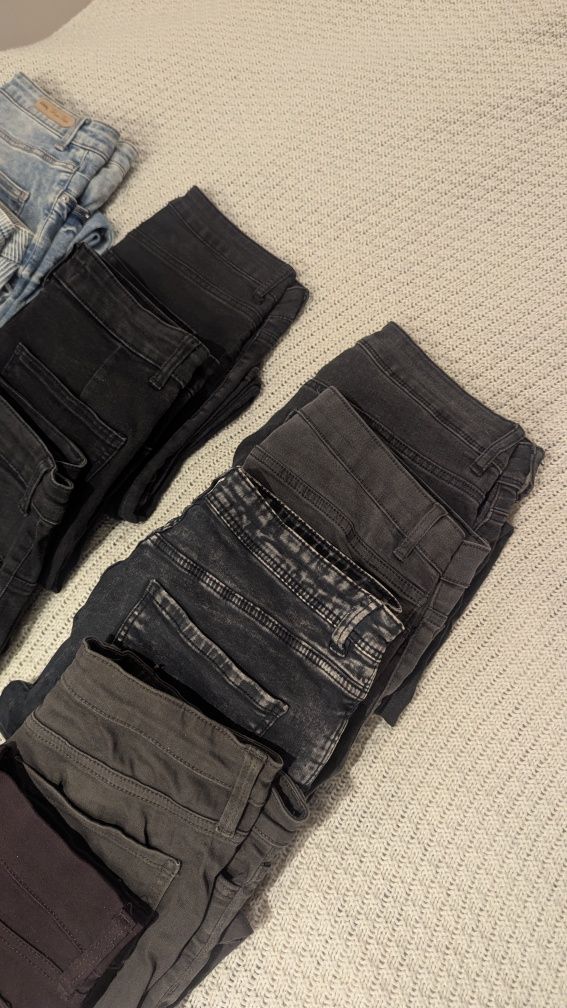 Paczka 14 spodni skinny jeans rurki ZARA H&M F&F SinSay 36-38