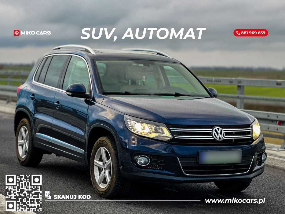 Volkswagen Tiguan WYPOŻYCZALNIA, WYNAJEM samochodu osobowego i busów