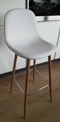Stołek barowy honker krzesło biały dąb