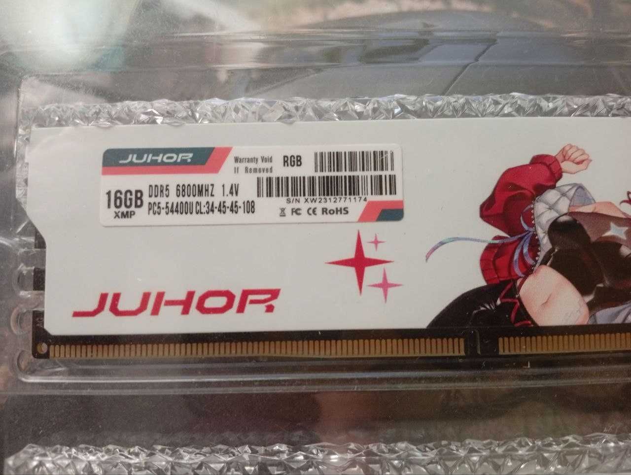 Оперативная память JUHOR 32Gb DDR5 RGB Memory 6800MHz A-Die Hynix