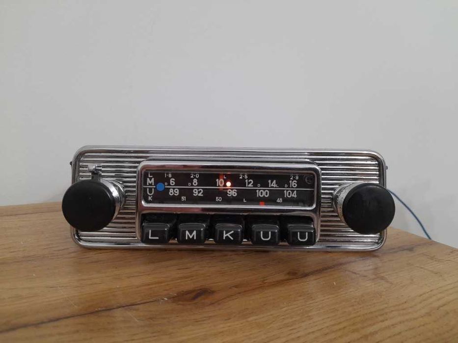 Zabytkowe radio BLAUPUNKT LMKU z lat 60 Chrom !! Mercedes Porsche VW