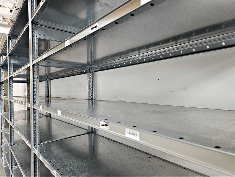 Regał Magazynowy 50x210x393/21p Metalowy Ocynk Garaż Warsztat Piwnica