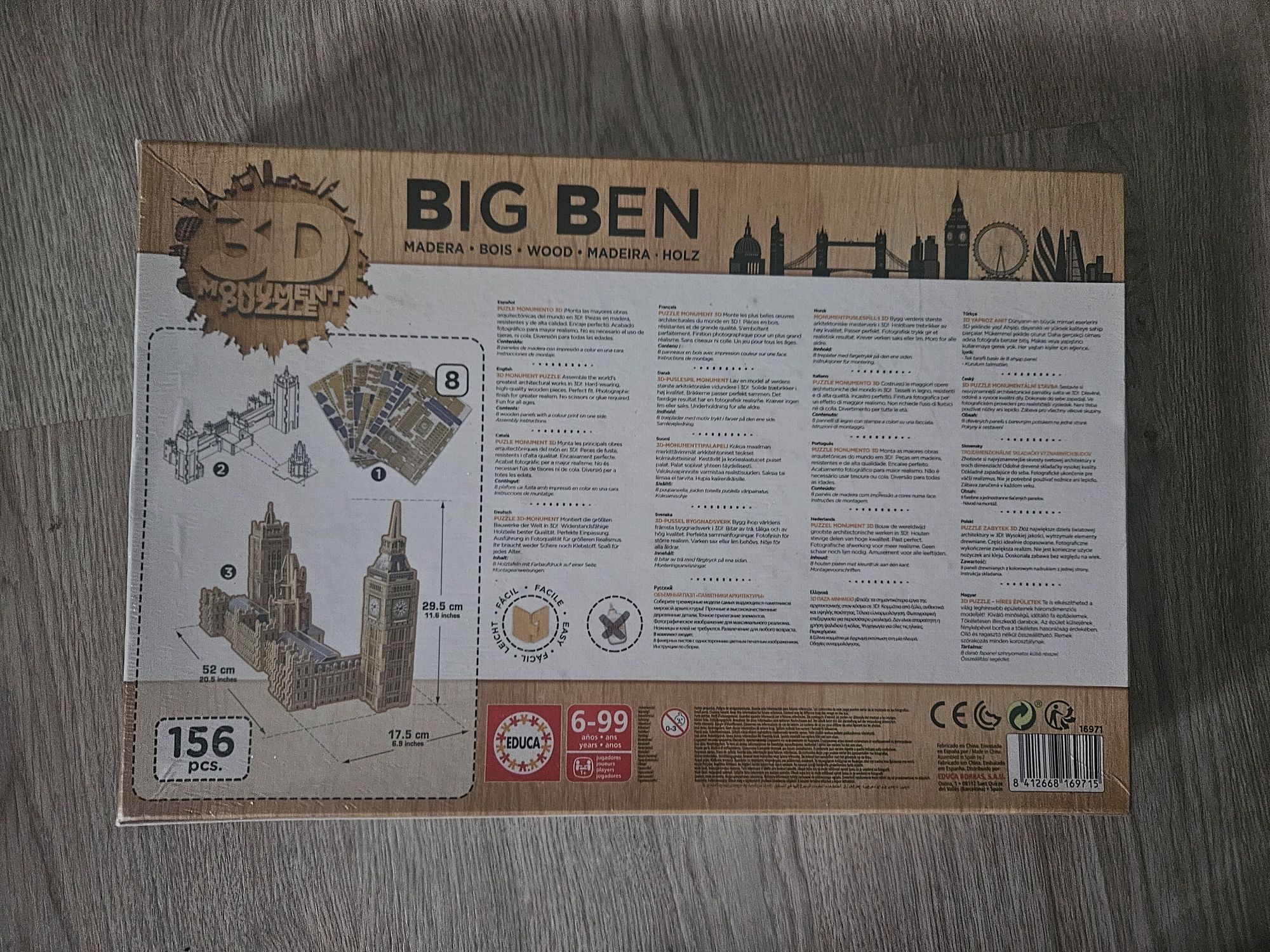 Puzzle madeira Big Ben