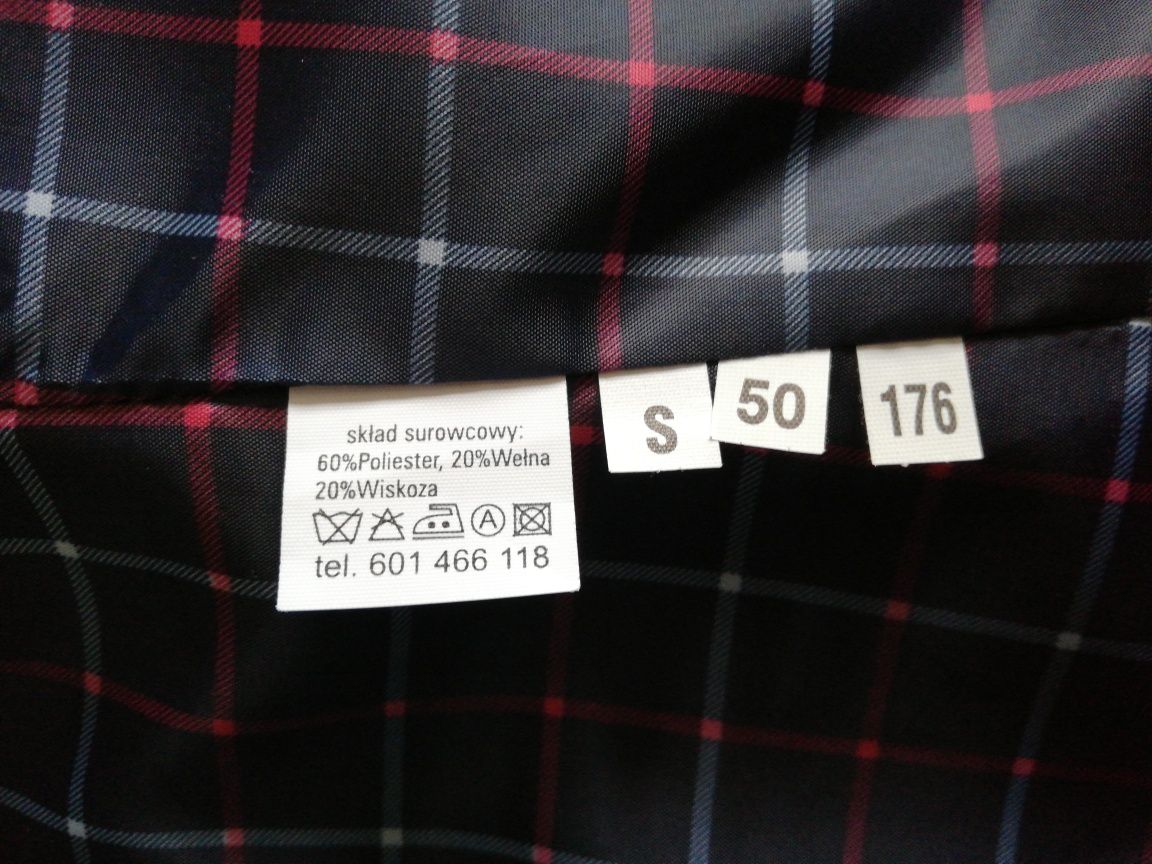 Nowy garnitur dwuczęściowy męsko młodzieżowy r.176/50/S
