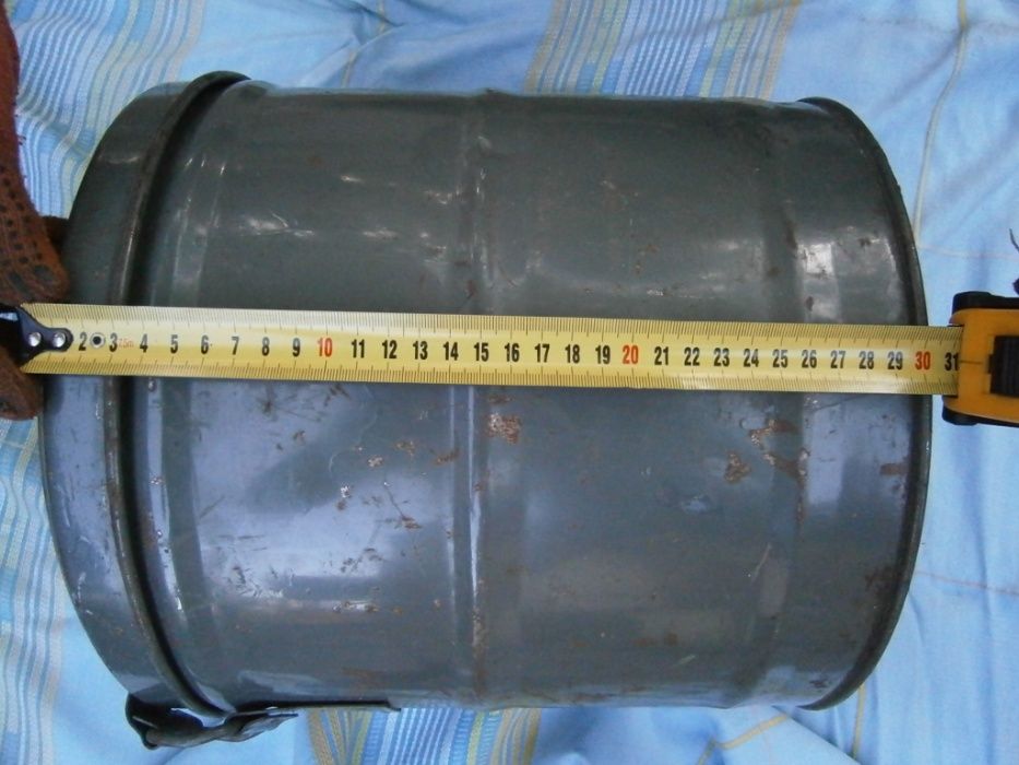 Металлическая бочка 18Л с крышкой кастрюля бидон ведро бокс бак Циклон