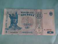 Banknot Moldova 5 LEI 2006 bardzo dobry stan