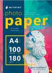 Фотопапір My Print матовий 180 г/м², A4, 100 аркушів