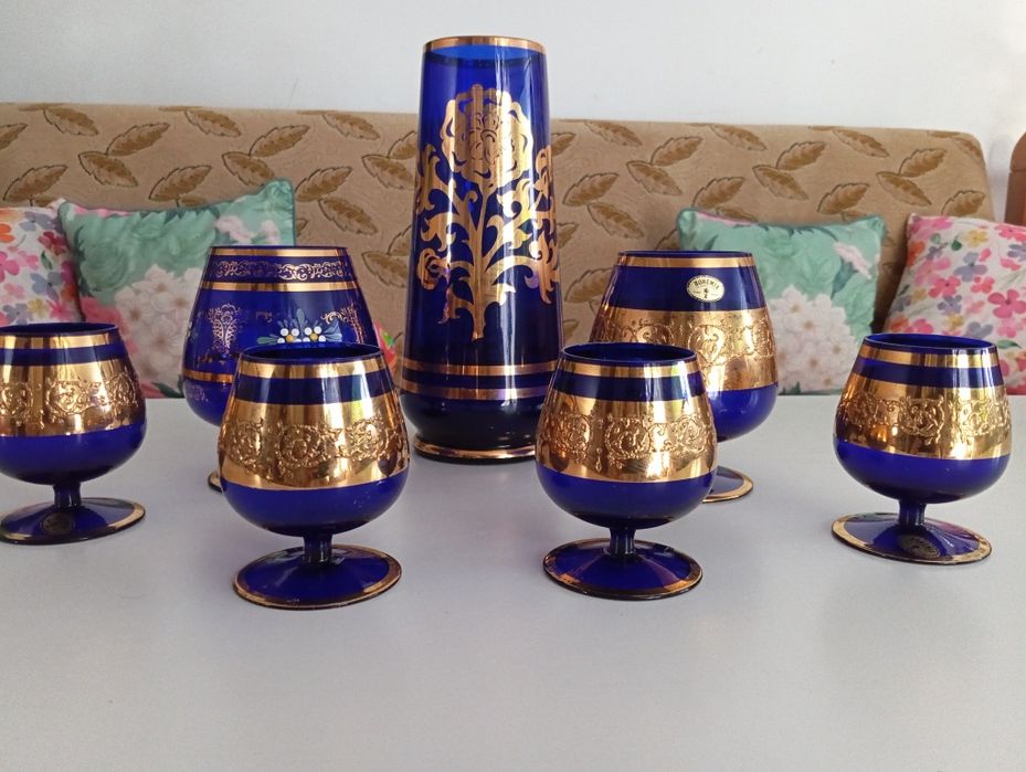 Komplet PRL kryształów BOHEMIA