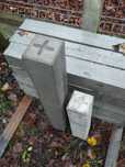 Słupek geodezyjny graniczny 50cm 80cm krzyż