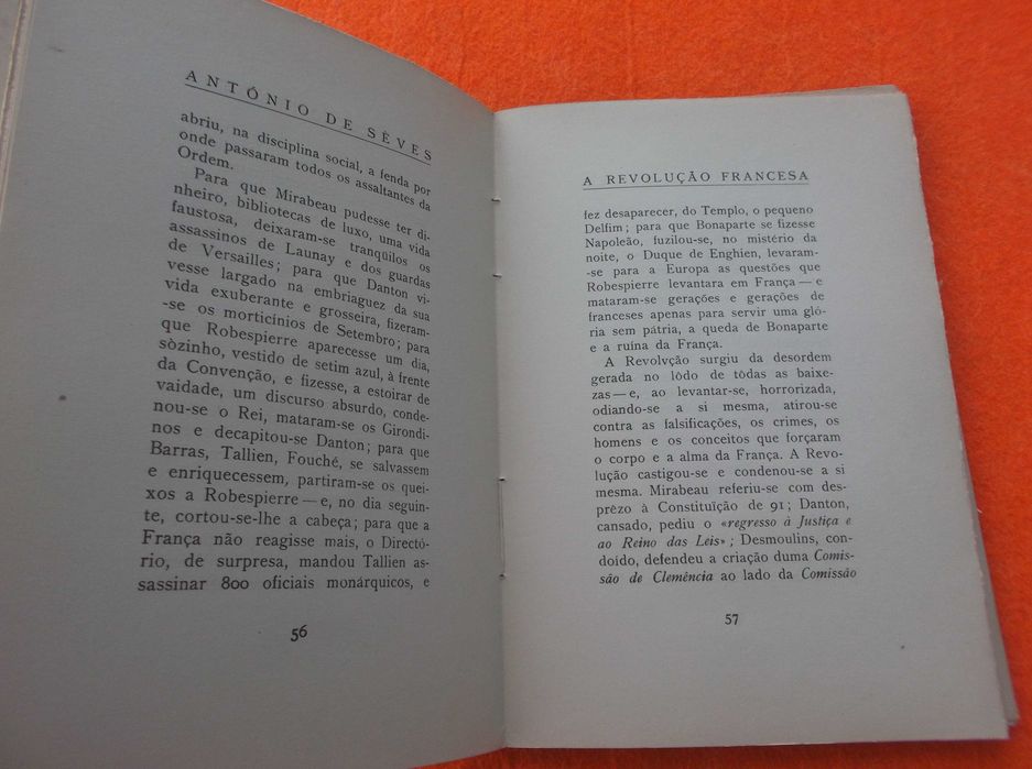 A Revolução Francesa e Suas Consequências -  António de Seves