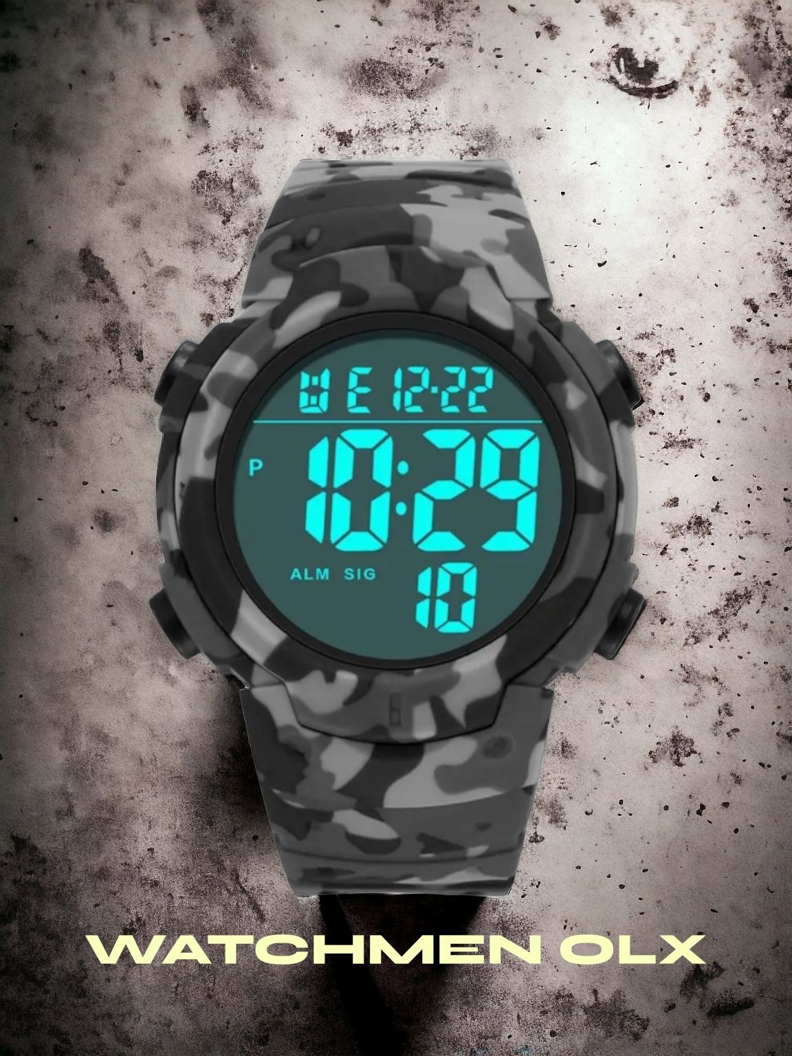 Zegarek wojskowy SYNOKE khaki grey WR30M