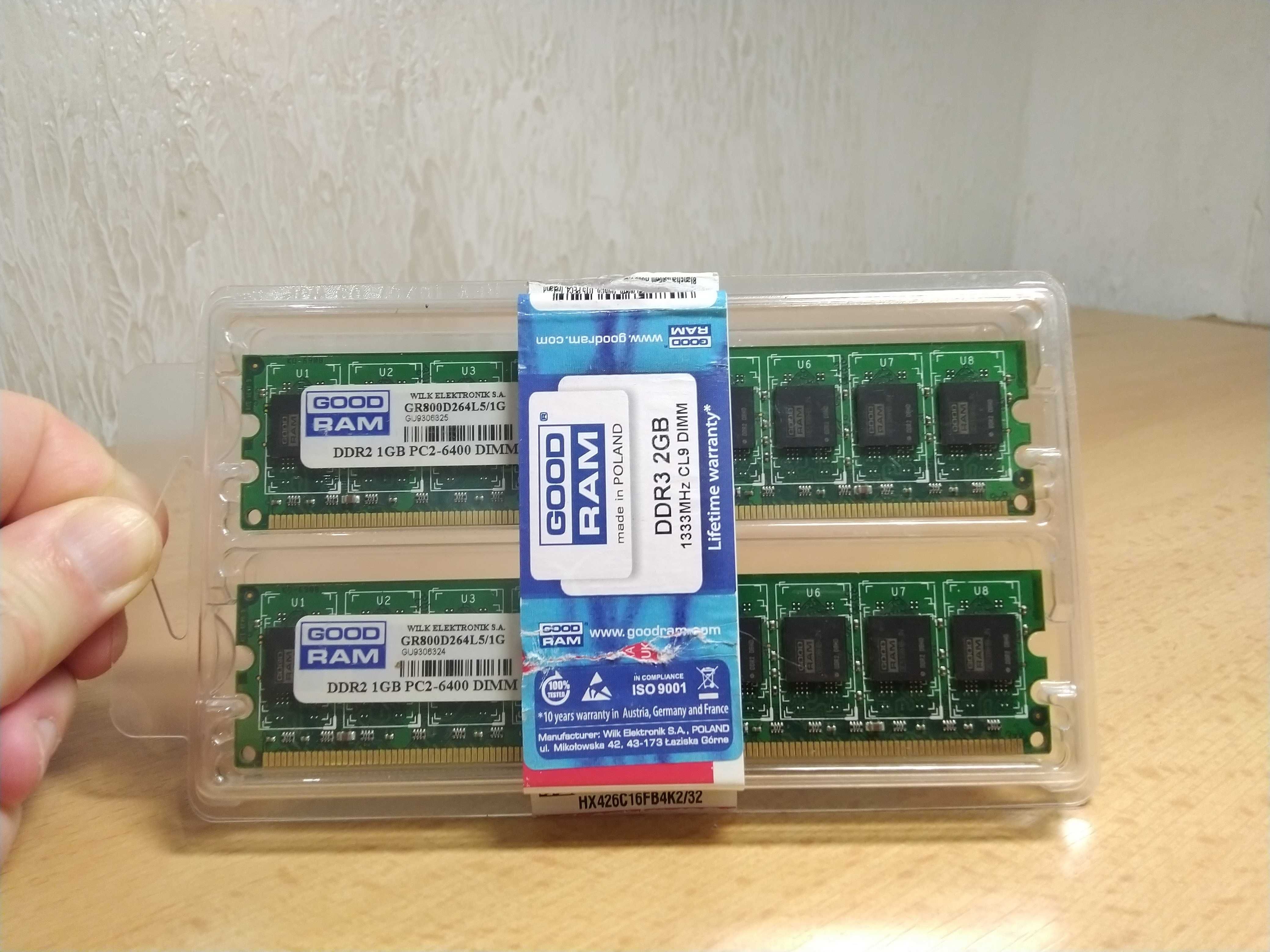 Пам'ять GOODRAM DDR2 2Gb PC2-6400 DIMM – 2шт.