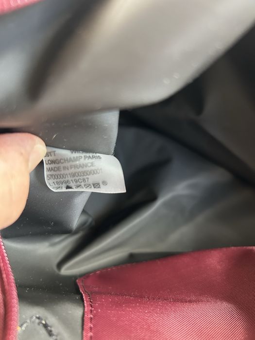 Torebka Longchamp Burgund L