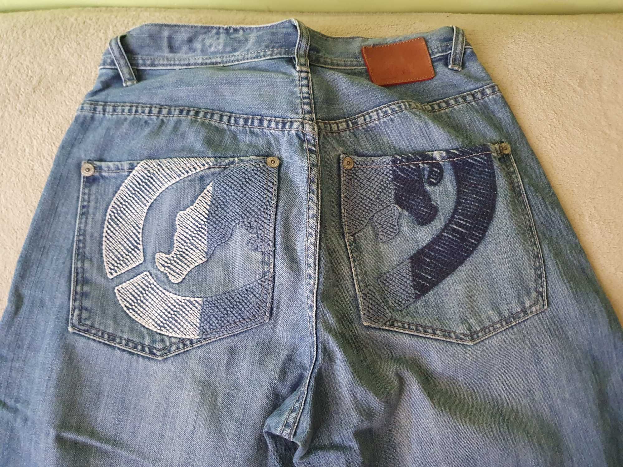 Spodnie ECKO UNLIMITED baggy jeans ECKO UNLTD rhino logo