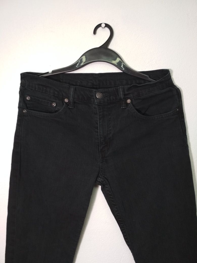 Levi's jeans spodnie jeansowe czarne dżinsy 32x32