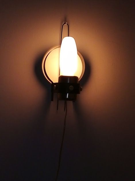 Lampa ścienna, kinkiet, Nowa Huta, PRL