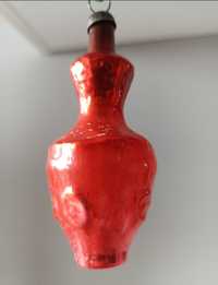 Bombka PRL stara kształtka wazon na choinke
