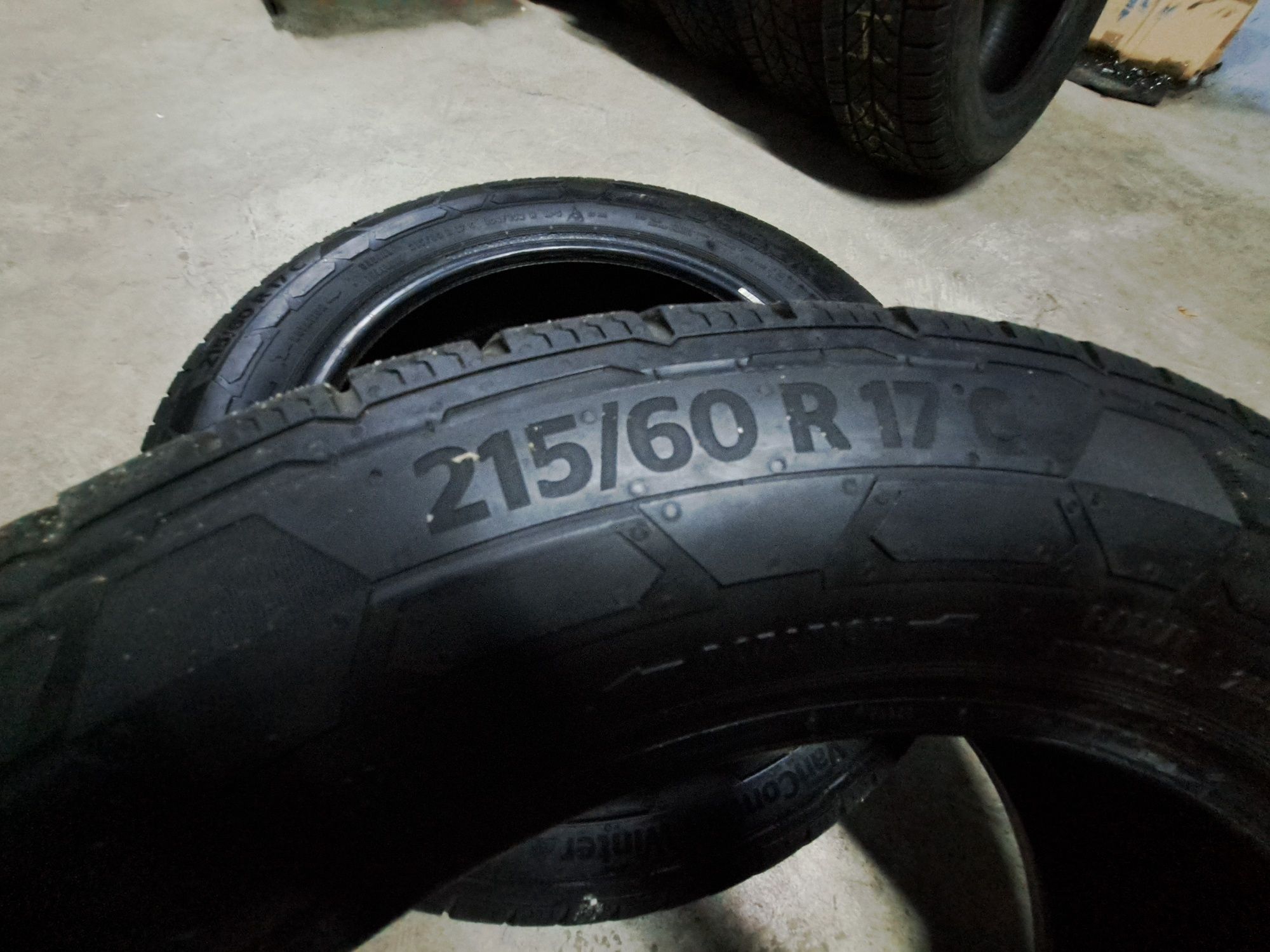 2Szt Opony Zimowe 17C 215 60 Do Dostawczego Hankook Continental