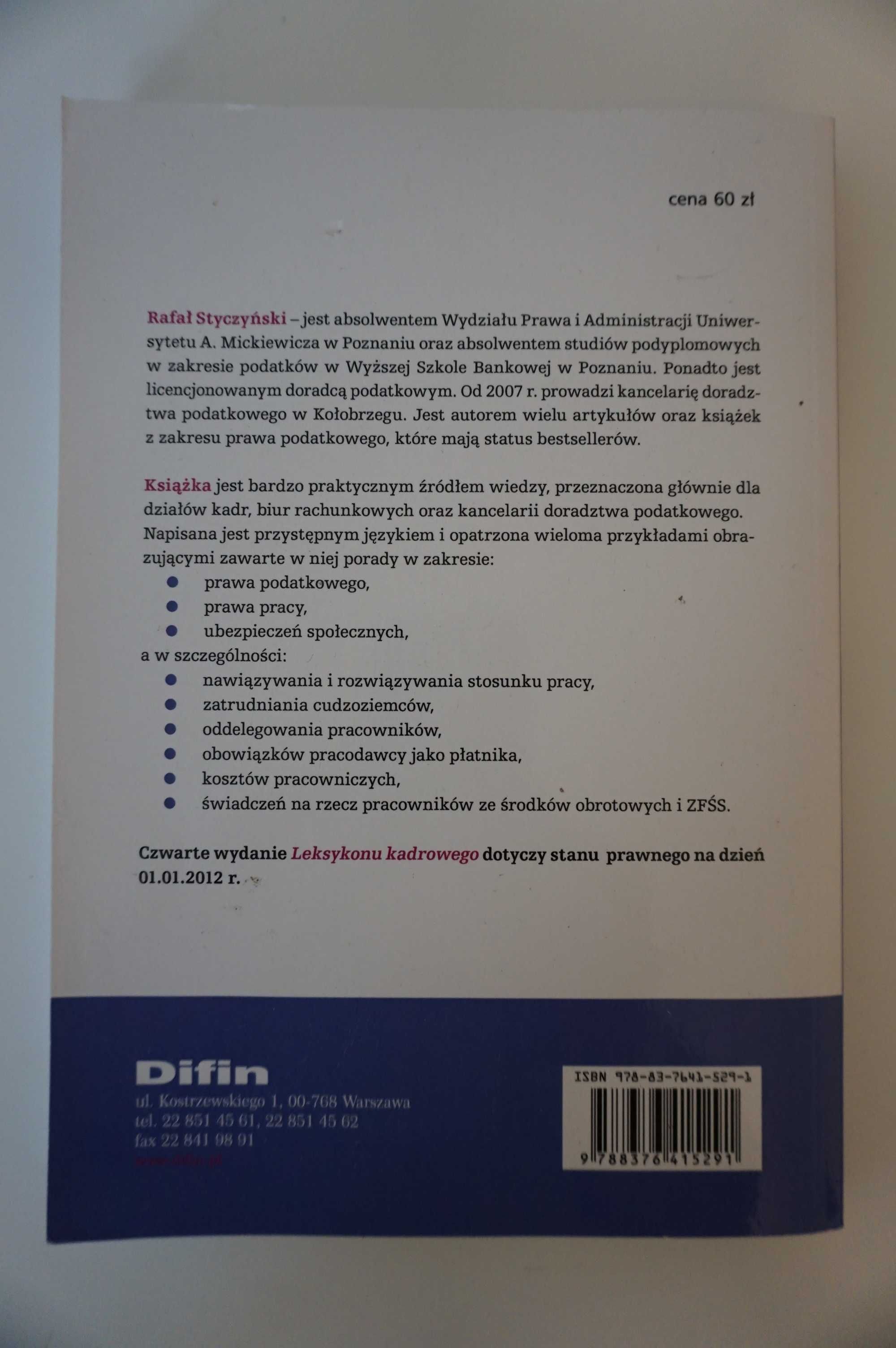 NOWA książka Leksykon Kadrowego~ Rafał Styczyński~ Difin