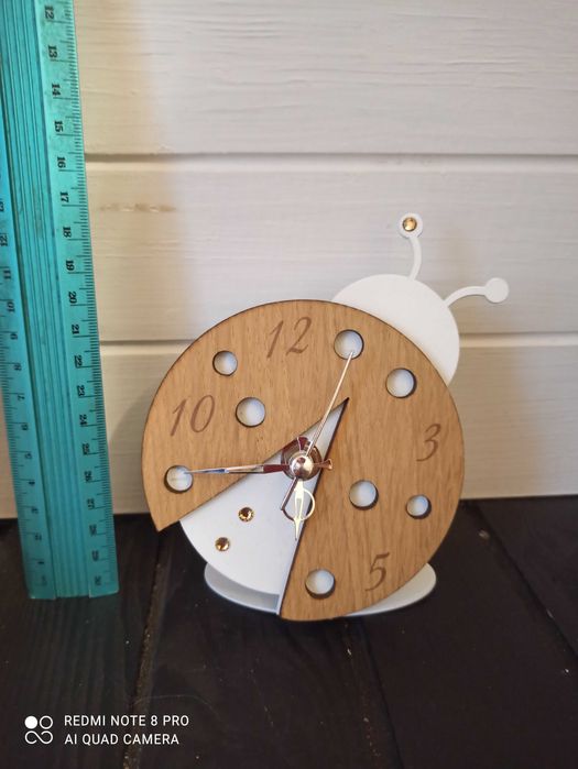 Настільний годинник сонечко настольные часы божья коровка