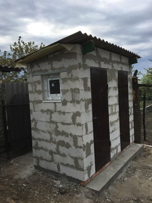 Летний дачный душ туалет. Готовые решения. Подземная + наземная часть