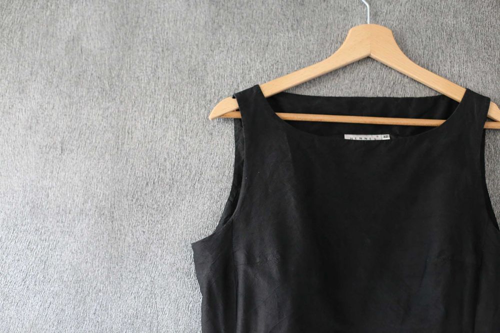 Sukienka 100% jedwab H&M rozm. 38 40 42 mała czarna princeska