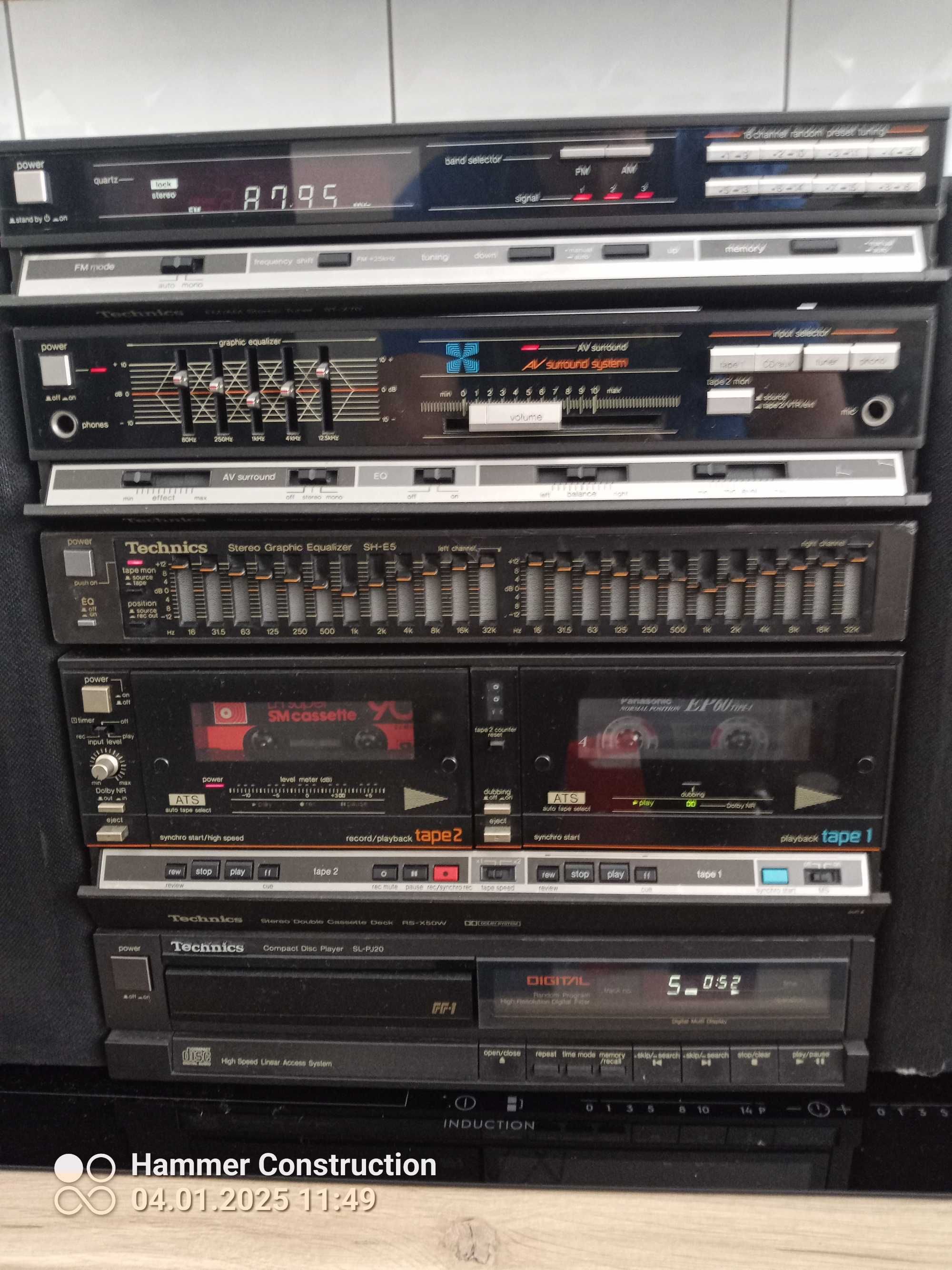 Technics MINI Wieża 40 lat Mega Unikat komplet CD Kolumny