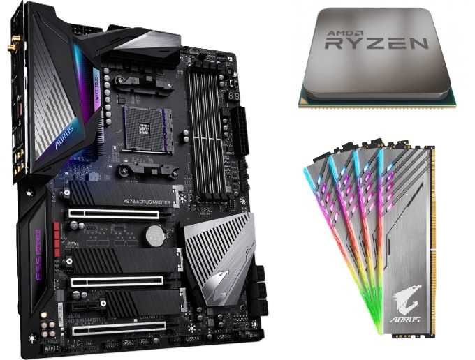Super Combo Gaming — Ryzen 9 + X570 AORUS MASTER + 32GB RGB
