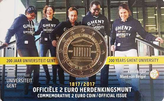 Bélgica - 2€ comemorativas em Coincards