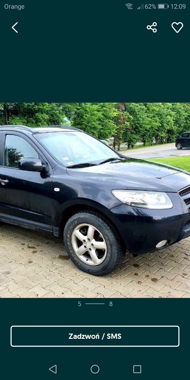 Hyundai Santa Fe ll 2.2 crdi 2007rok części skrzynia biegów pas chłodn