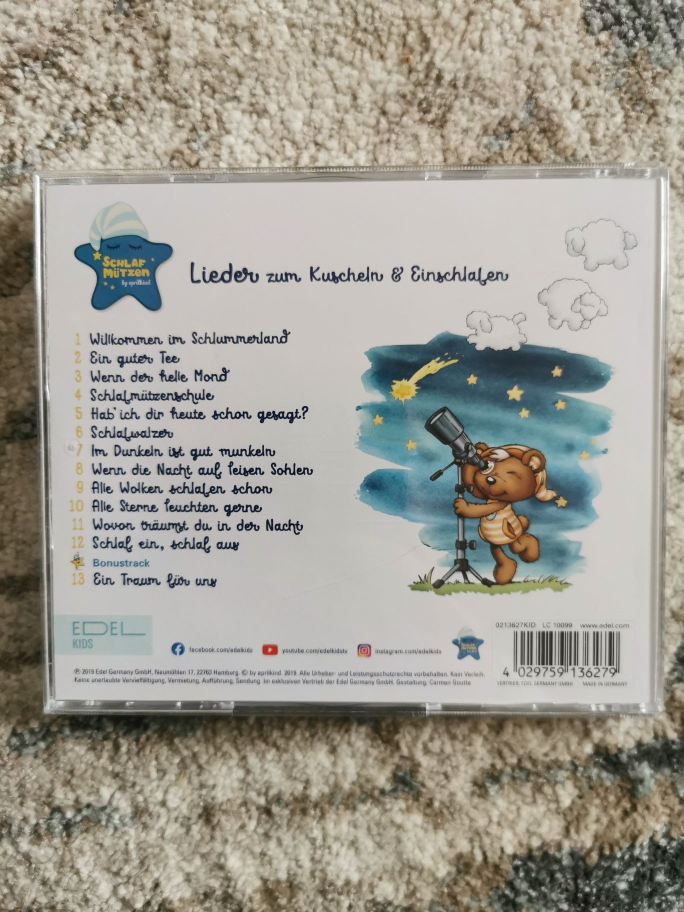 CD z kołysankami w języku niemieckim