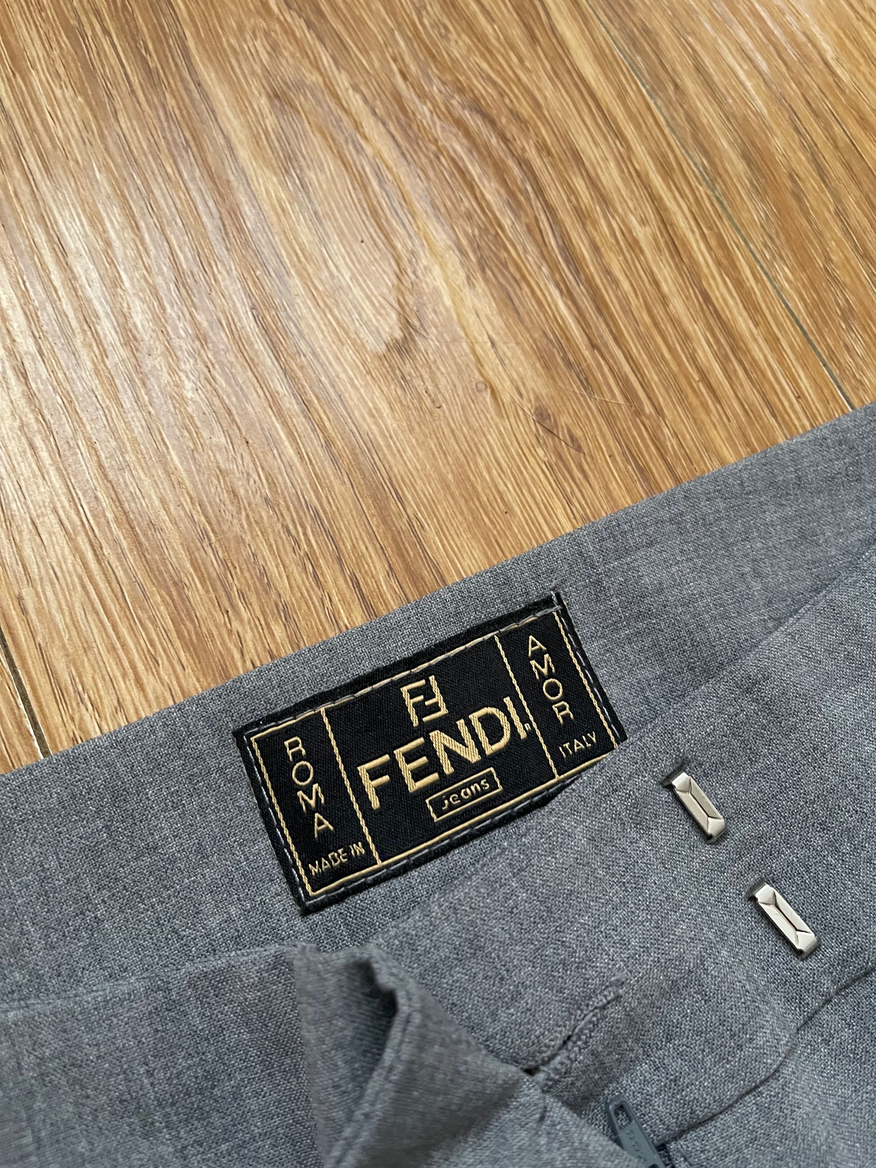 Оригинальные Классические Штаны Fendi Jeans made in italy