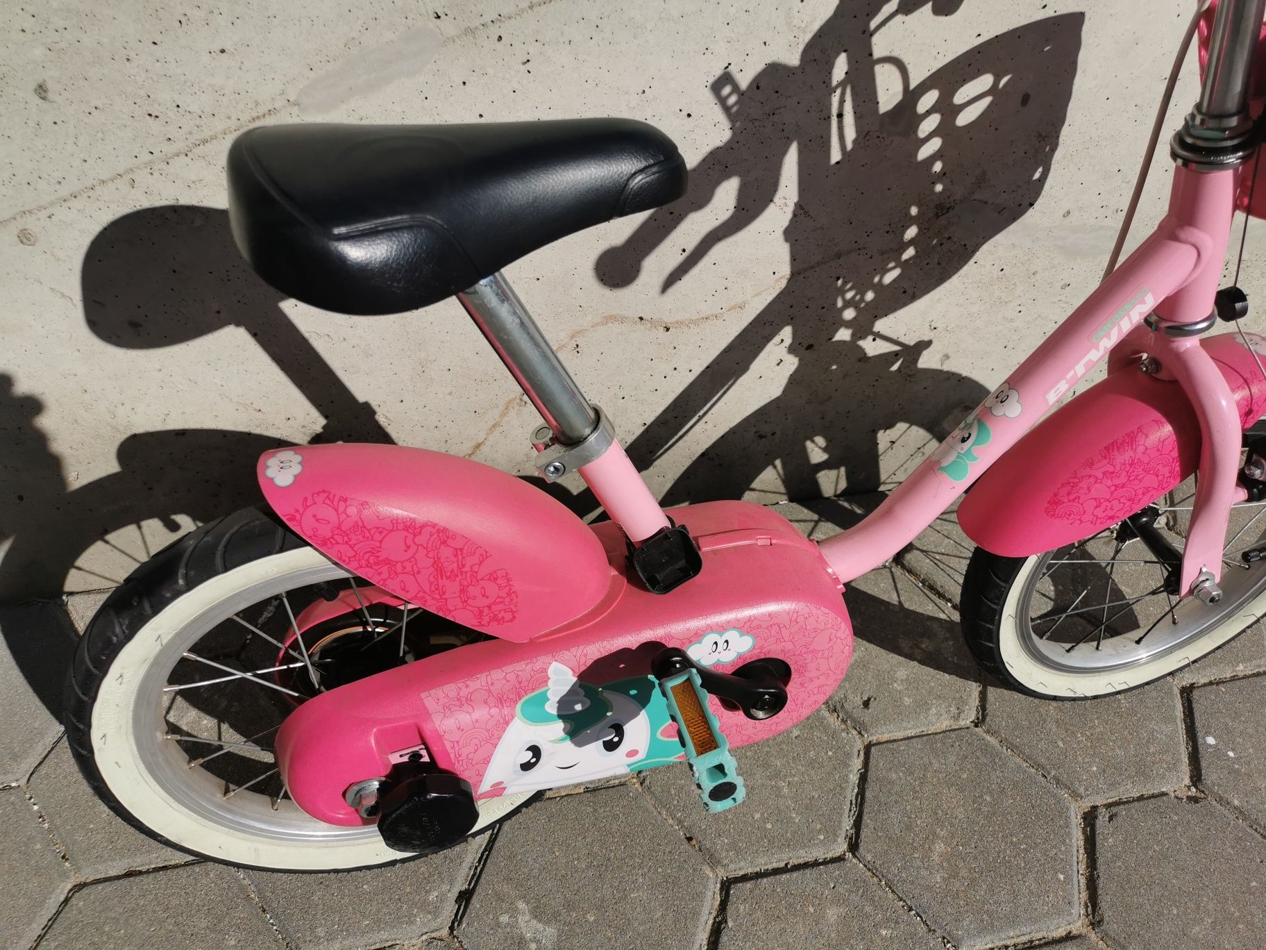 Bicicleta criança roda 14 polegadas decathlon + cesto