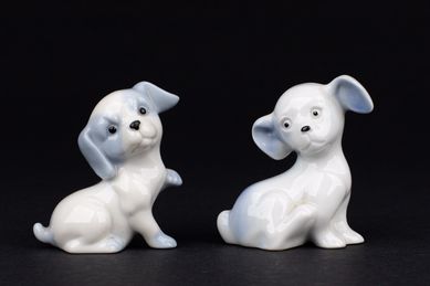 Figurki porcelanowe pieski porcelana