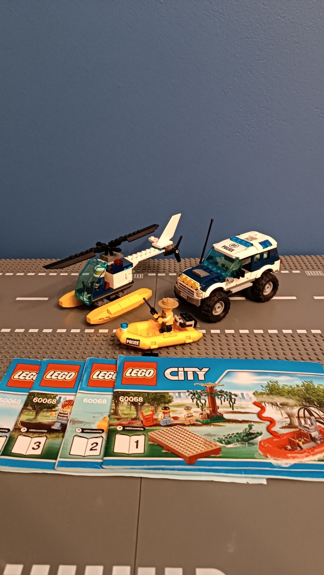 LEGO 60068 City Kryjówka Rabusiów - złodzieje - policja - samolot