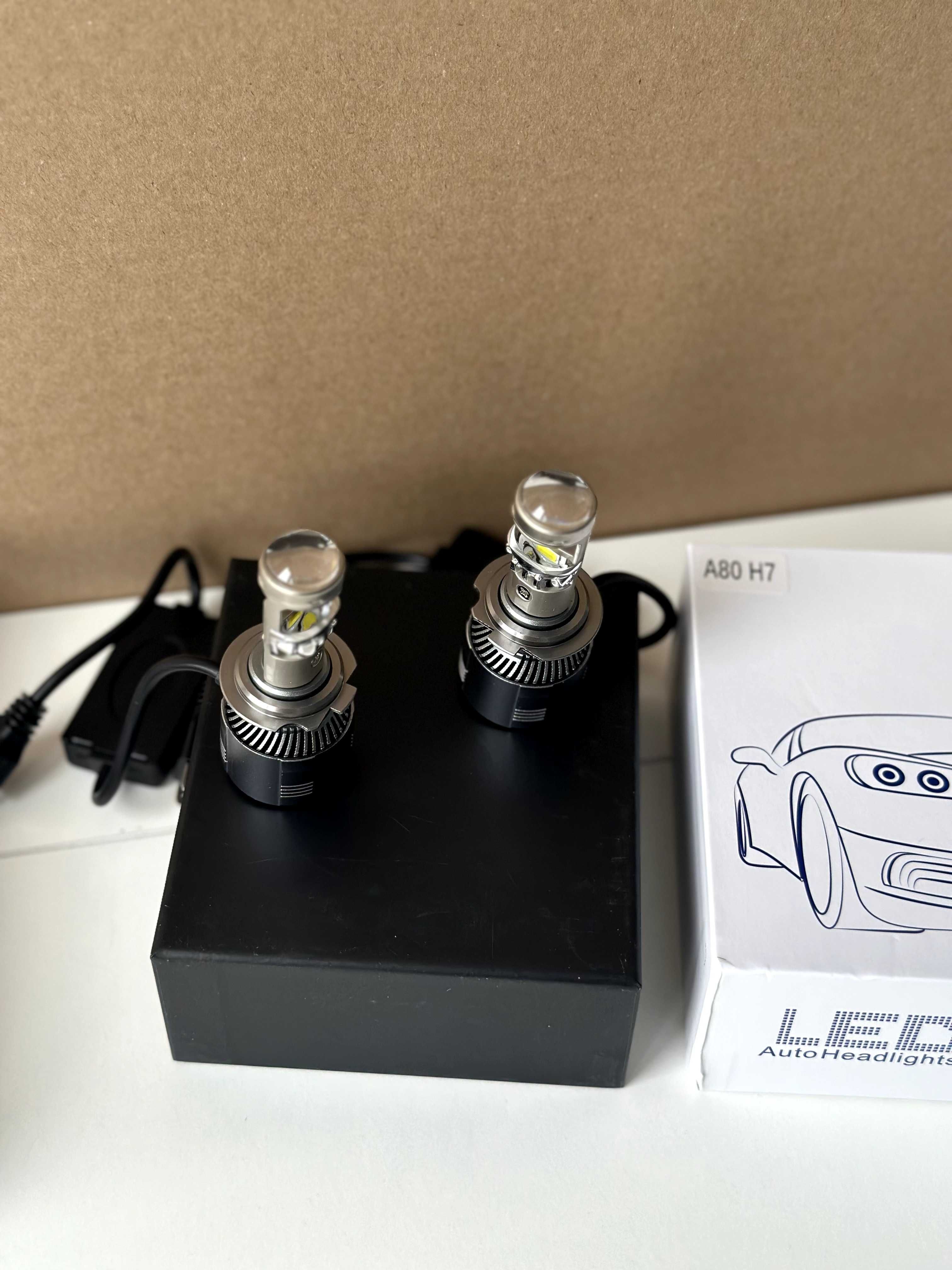 Автосвет лед BI-LED мини линзы міні лінзи A800 н7 H7. Ціна за пару