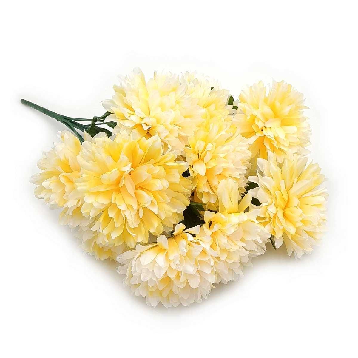 Bukiet chryzantem sztuczne kwiaty chryzantema żółte chryzantemy