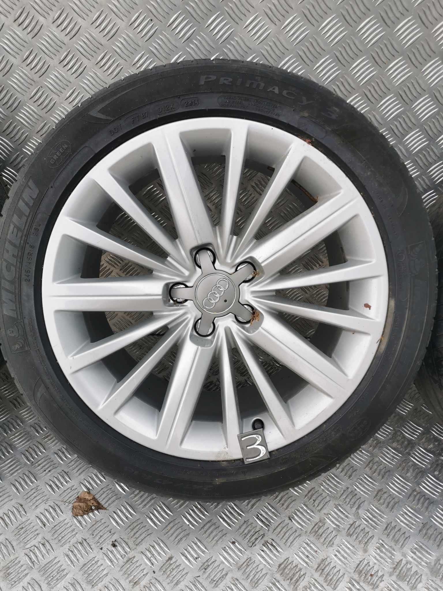 Alufelgi Felgi 18 c ORYGINAŁ AUDI 5x112 Michelin 245/45