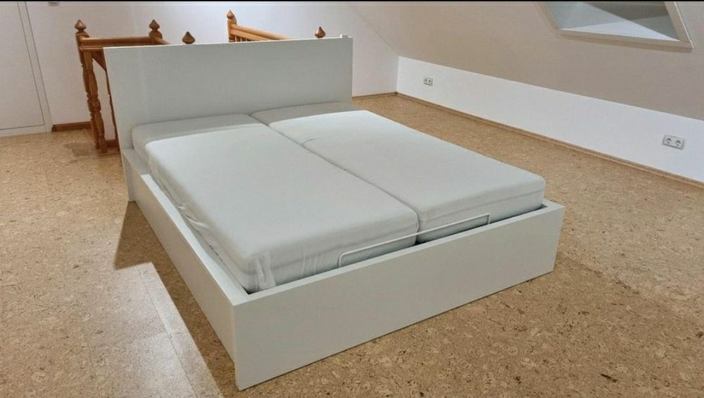 Łóżko Malm 180x200 z pojemnikiem na pościel