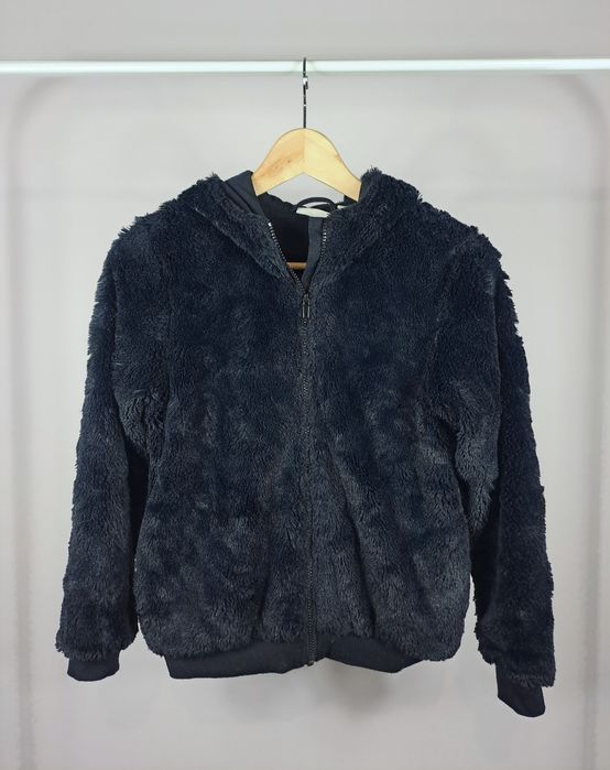 Dziecięca dziewczęca puchata bluza ciepła polar szerpa sherpa r.152 cm