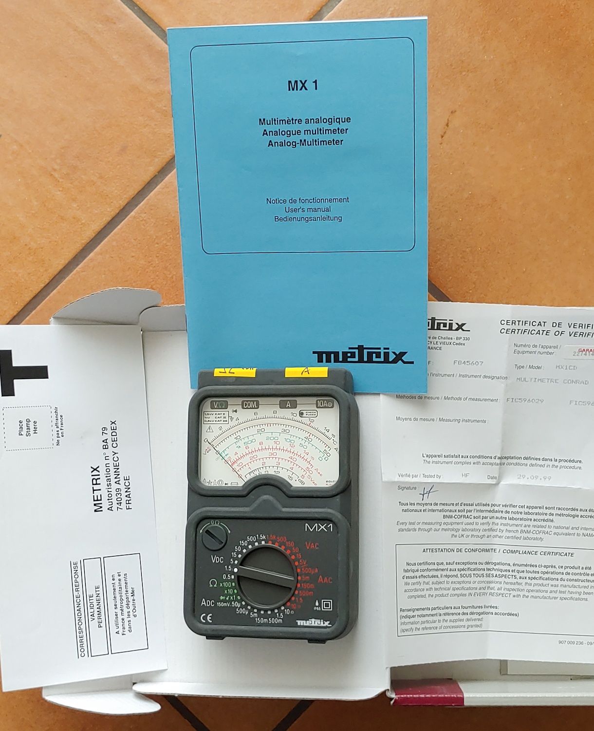 Profesjonalny multimetr analogowy Metrix MX1 komplet