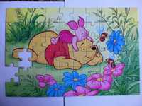Puzzle dla dzieci - "Miś i świnka" - brak 2 elementów