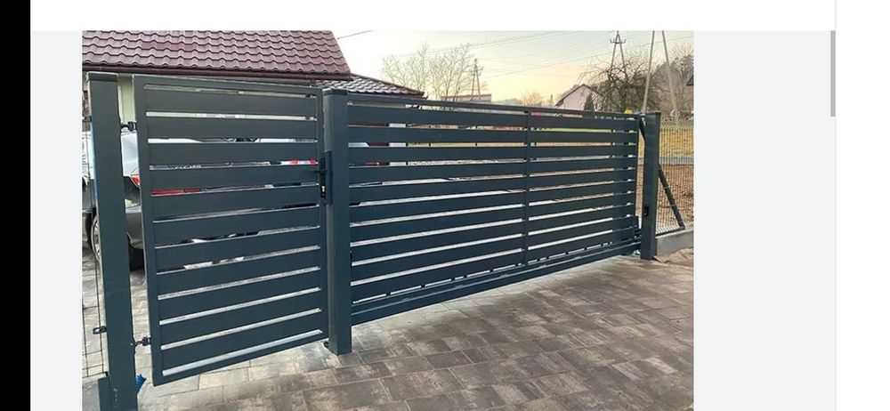 Brama palisadowa ocynk+ral