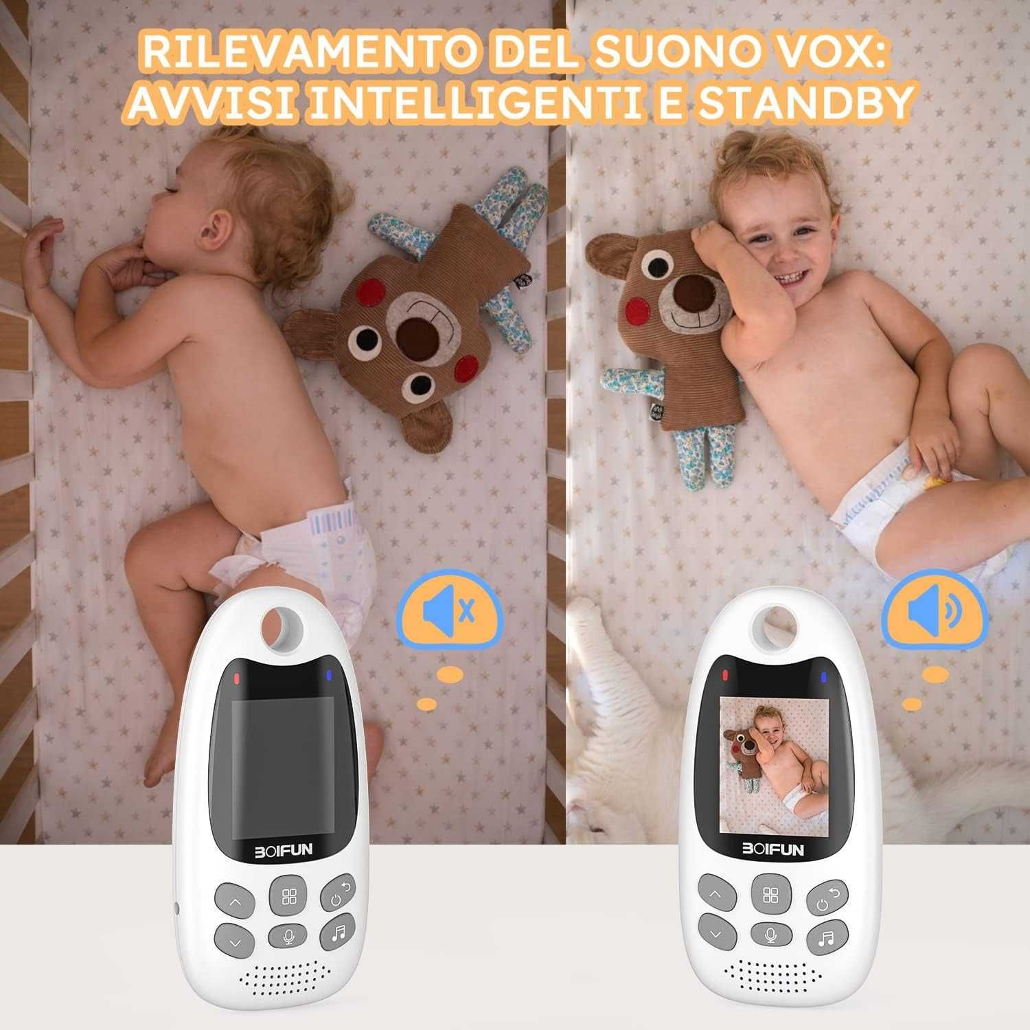 Відеоняня радіоняня BOIFUN VB610 мікрофон нічне бачення температура