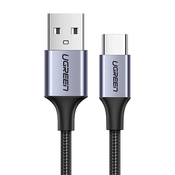 Kabel Ugreen US288, 60127 USB-A / USB-C QC 3.0/3A 1.5m - szary