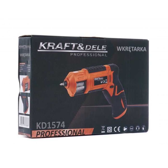 Wkrętarka AKU litowo-jonowa  1300m Ah LED + Bity  + ładowarka KD1574