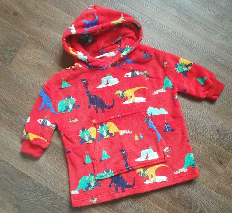 Bluzka koc szlafrok dinozaury 98/104